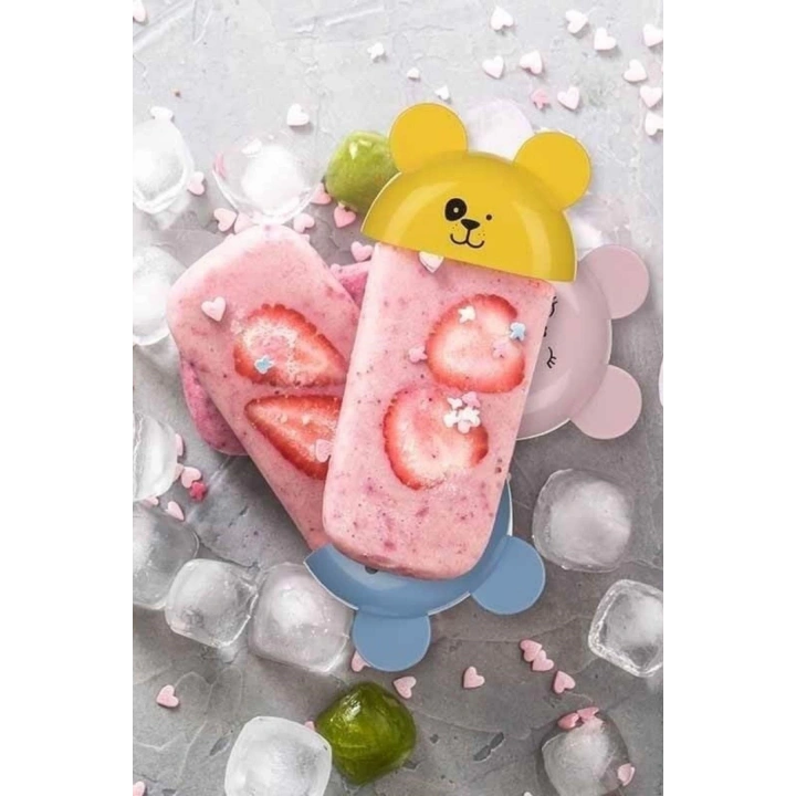 4lü Kolay Şekillendirici Sevimli Çocuk Meybuz  & Dondurma Kalıbı AP-9179