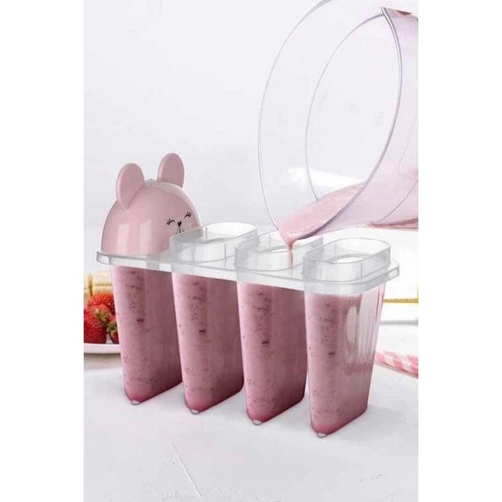 4lü Kolay Şekillendirici Sevimli Çocuk Meybuz  & Dondurma Kalıbı AP-9179