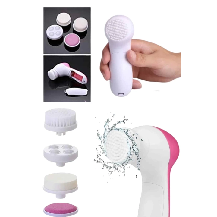 5 Başlıklı Cilt Temizleme Cihazı Ultra Kaliteli Yumuşak Kırşıklık Karşıtı