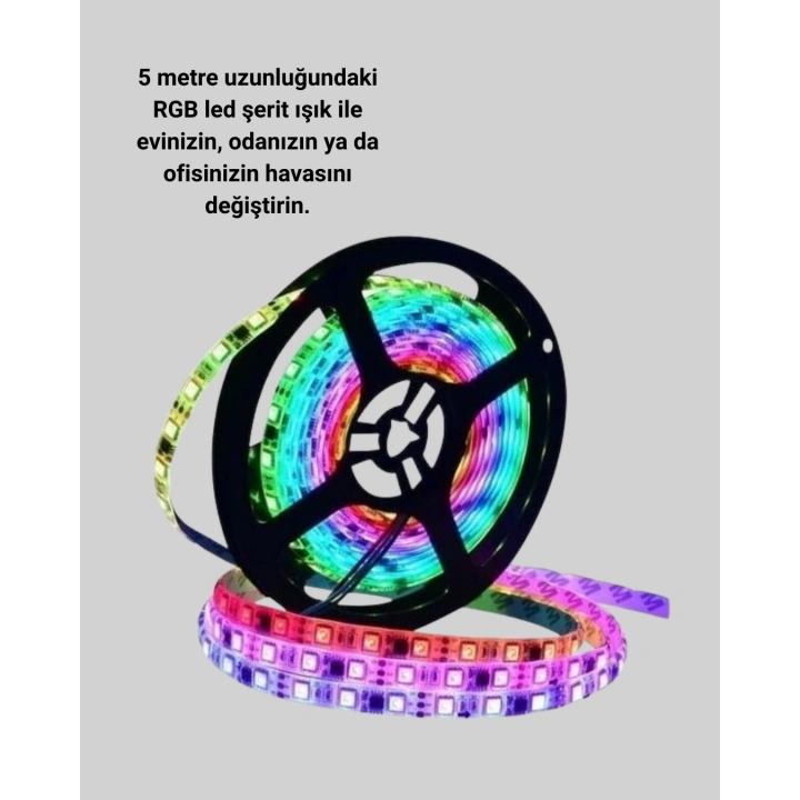 5 Metre Kumandalı Su Geçirmez Şerit LED