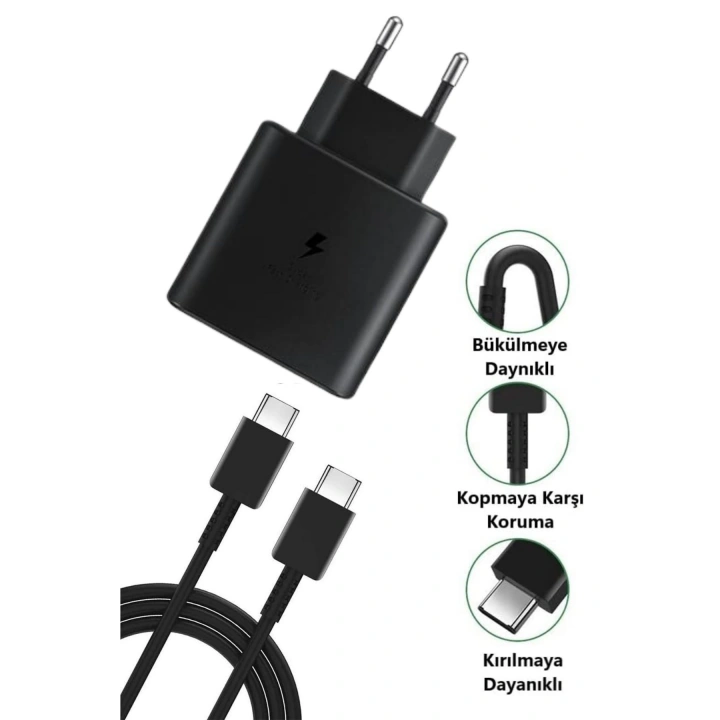 65W Hızlı Şarj Edebilen TYPE C uçlu Şarj Aleti