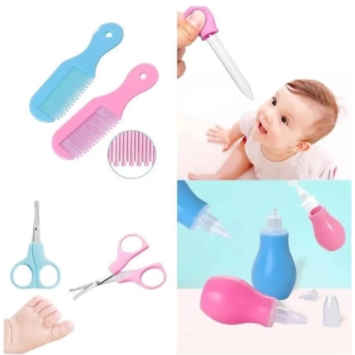 8 Parça Bebek Bakım Seti Pembe Renk