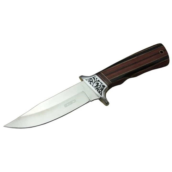A058-1 Kamp Bıçağı 26,5 Cm - Ahşap Sap, Kılıflı