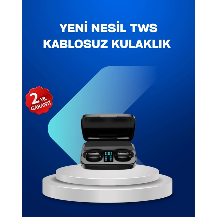 A10s TWS Bluetooth 5.0 Kablosuz Kulaklık 1800 mAh Şarj Kutulu
