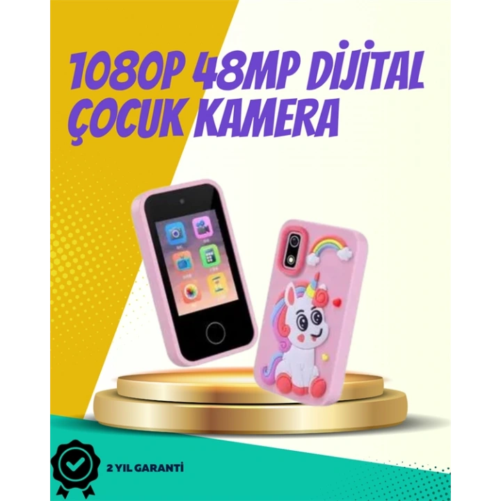 ABS + Silikon Gövdeli Dayanıklı Çocuk Kamerası – Güvenli Malzeme, Şok Emici Tasarım