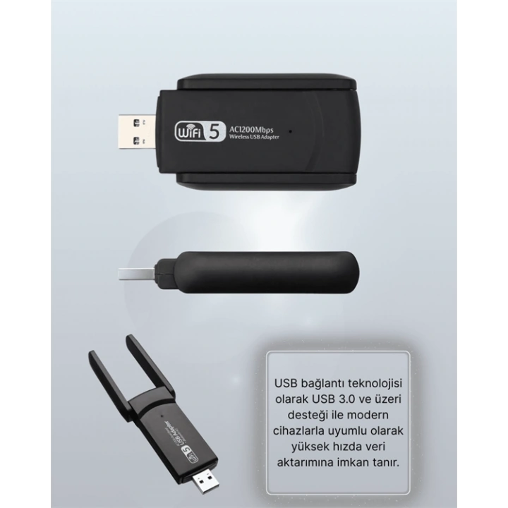 AC1200 USB WiFi Adaptör