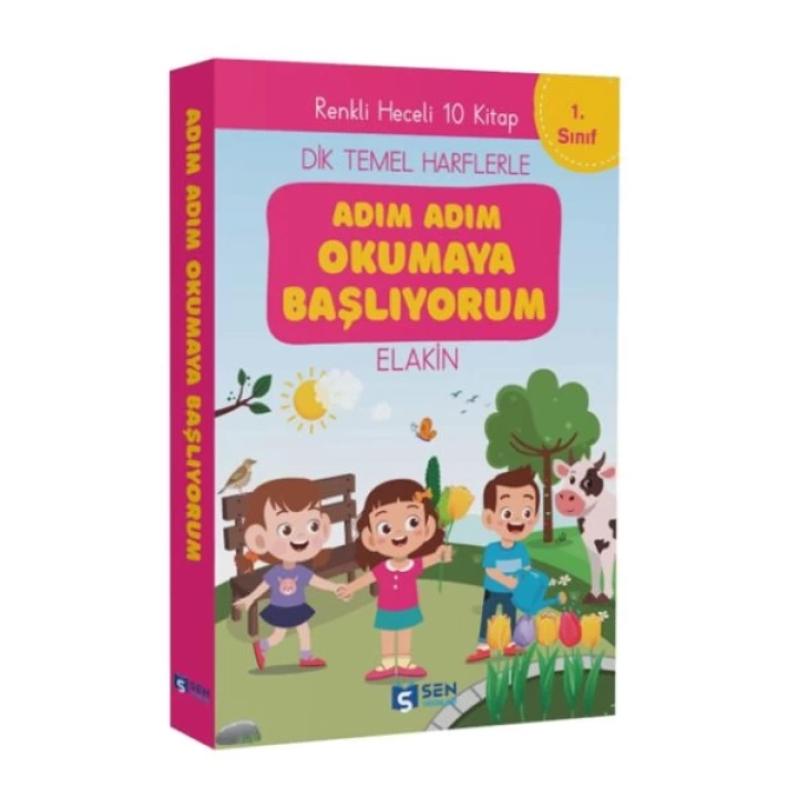 Adım Adım Okumaya Başlıyorum İlk Okuma Kitapları  Set  (10 Kitap)