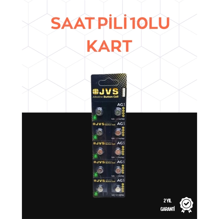 AG3 Alkalin Pil - Küçük Elektronik Cihazlar İçin Uygun