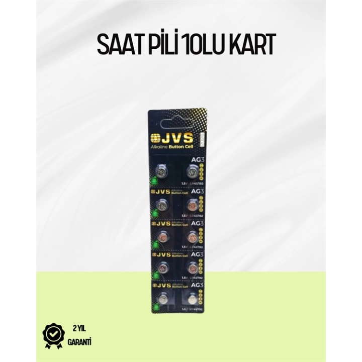 AG3 Düğme Pil 1.5V Alkalin - Uzun Ömürlü Enerji Kaynağı