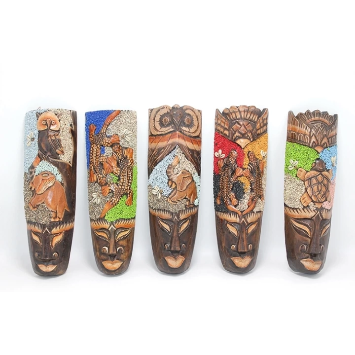 Ahşap Dua Asmalı Kumlu Mask 30 Cm 3galıleo-8