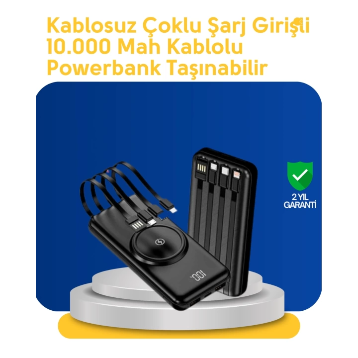 Akıllı Koruma Sistemli Powerbank – Hızlı, Güvenli ve Modern