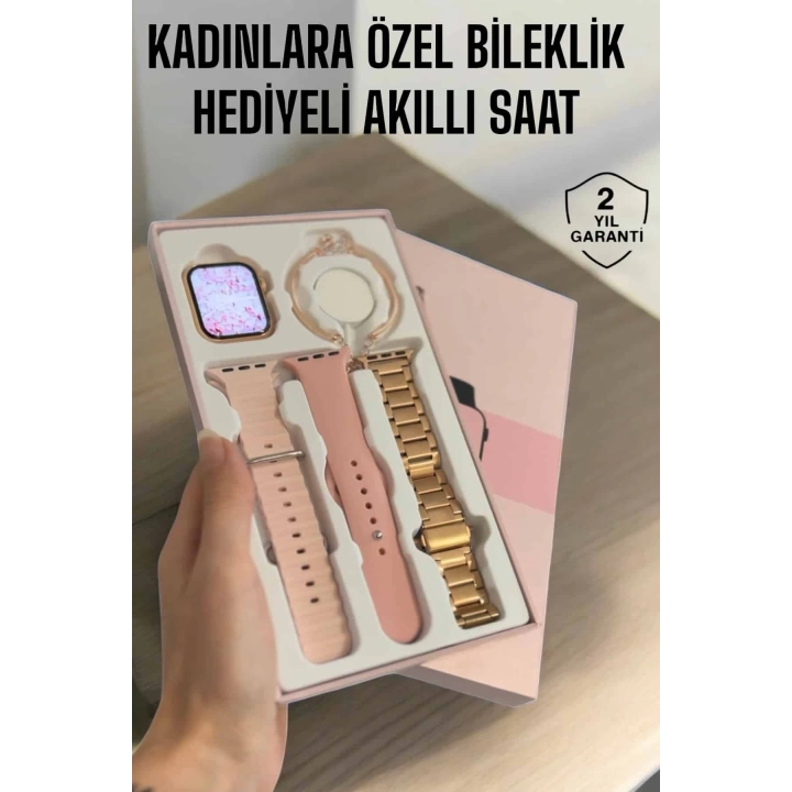 Akıllı Saat Adımsayar, Nabız Takibi ve GPS Destekli Kadınlara Özel