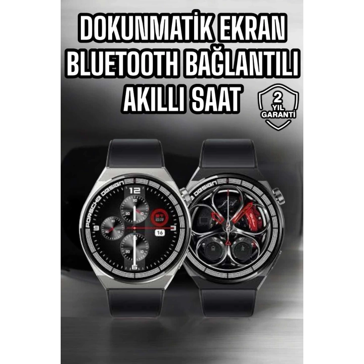 Akıllı Saat Dokunmatik Ekran Sesli Görüşme ve Bildirim Görme Sağlık Takibi
