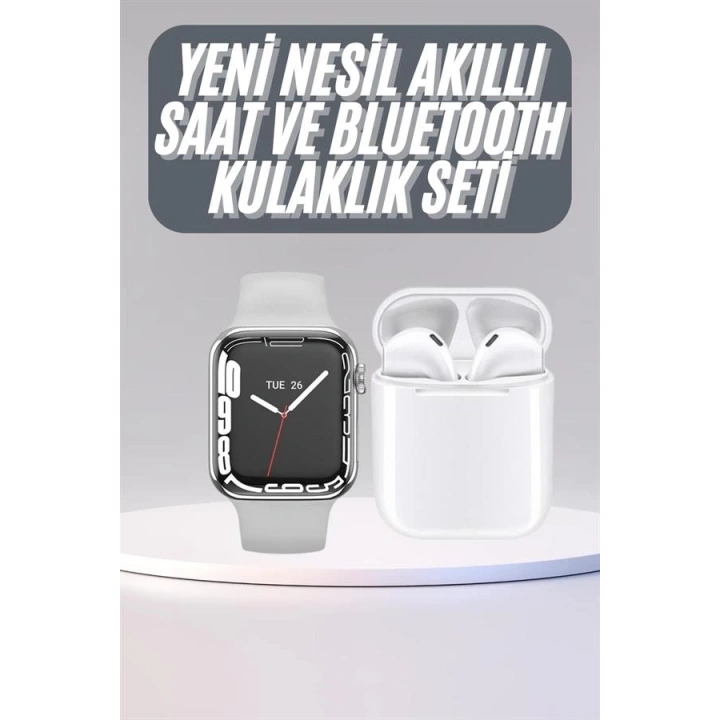 Akıllı Saat Kulaklık Hediyeli Uyku ve Sağlık Takibi Yapabilen Uzun Ömürlü