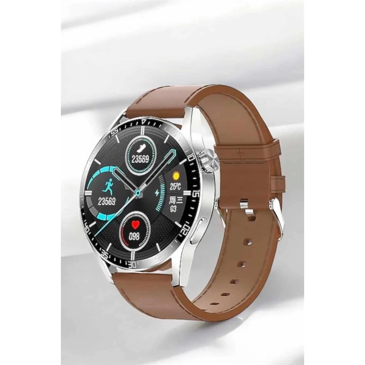 Akıllı Saat Titreşimli Pusula Nabız ve Tansiyon Ölçer NFC Uyumlu
