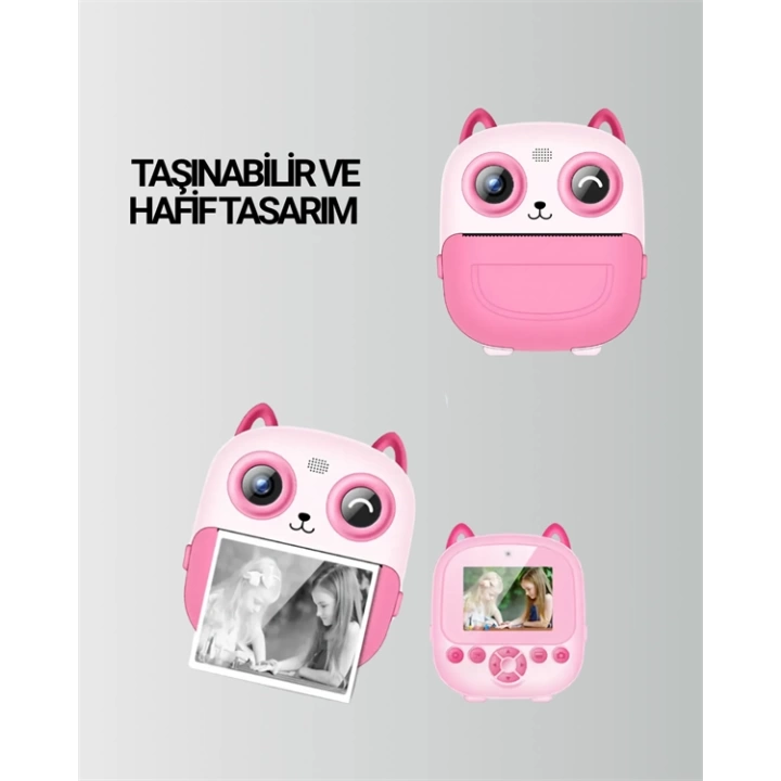 Anında Yazdıran Kamera – Çocuklara Uygun, Hafif ve Renkli