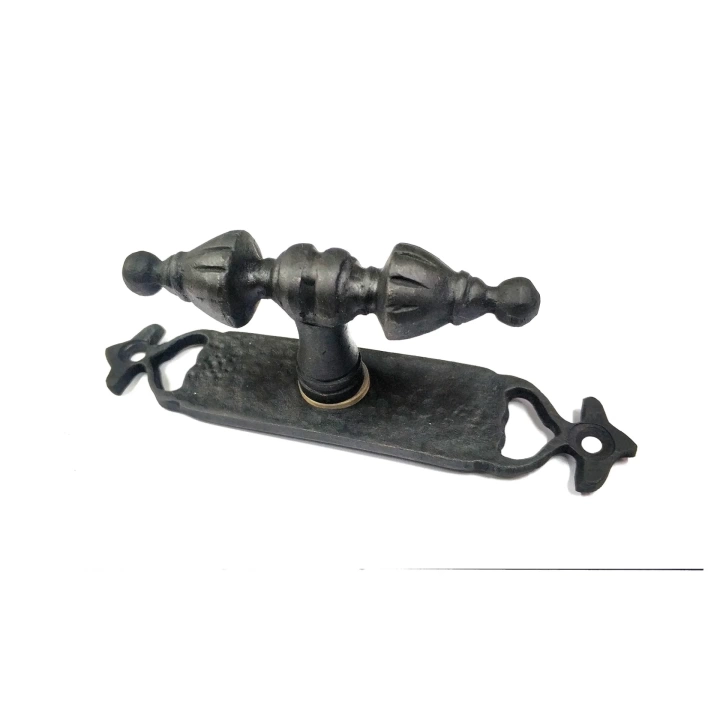 Antika Tarz Dekoratif Pirinç Burma Pencere Kolu - 152x32 Mm, Oksit