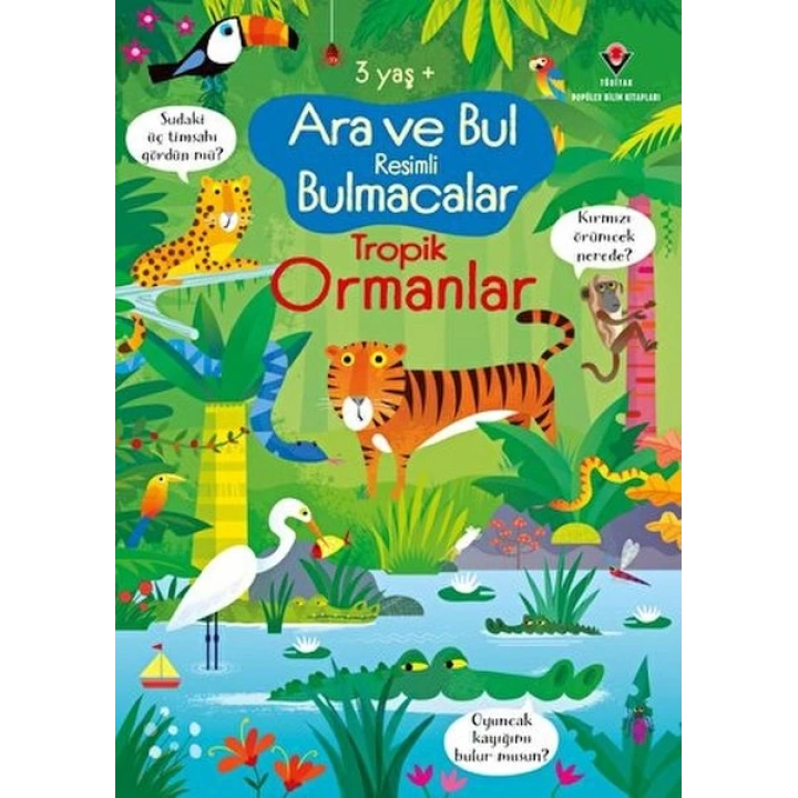 Ara ve Bul Resimli Bulmacalar Tropik Ormanlar