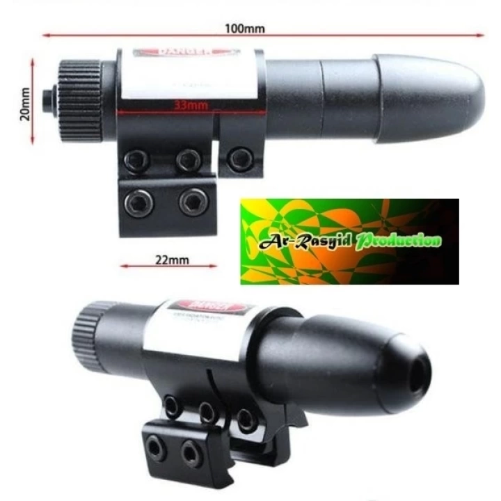 Avcılar İçin  Ayarlanabilir Taktik Kırmızı Lazer Sight