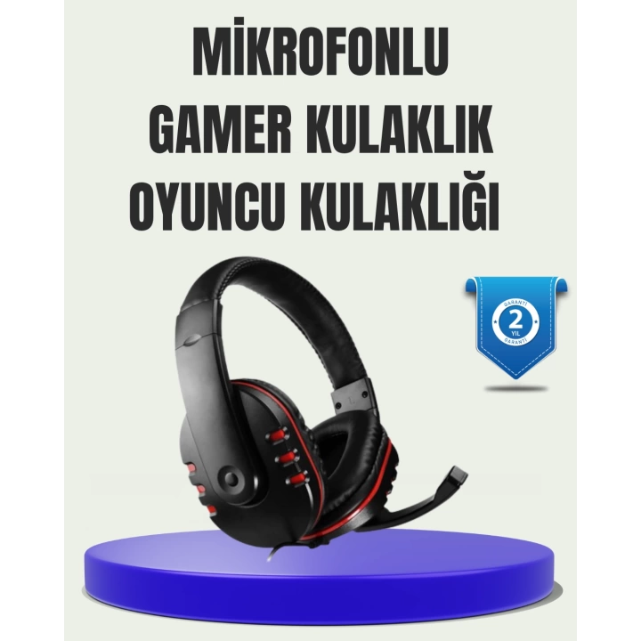 Ayarlanabilir Başlıklı Gaming Kulaklık – Üstün Ses ve Mikrofon Kalitesi
