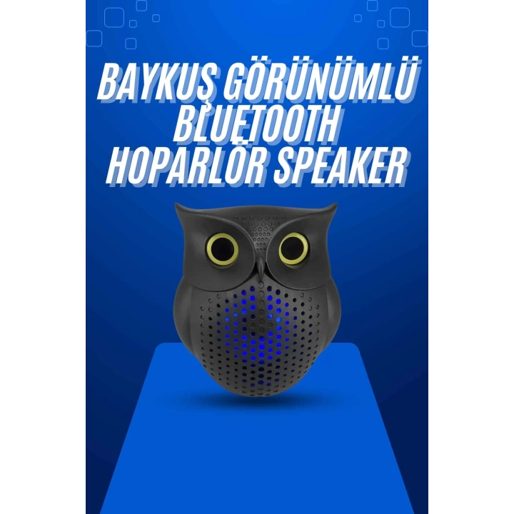 Baykuş Tasarımlı Mini Bluetooth Speaker Yüksek Ses Kaliteli Taşınabilir