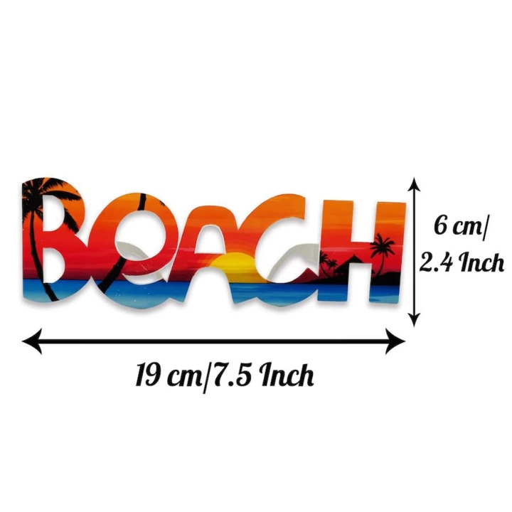 Beach Yazılı Parti Gözlüğü Yaza Merhaba Hawaii Show Gözlüğü 19x6 Cm