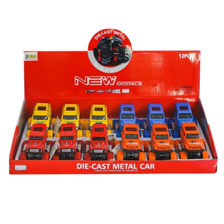 BFS   02062-FY6018G-12D Çek Bırak Metal Araba -Asya Oyuncak