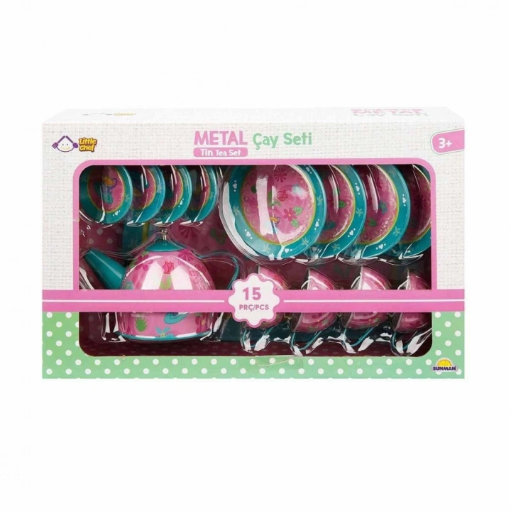 BFS 02169 Metal Oyuncak Çay Takımı 15 Parça -