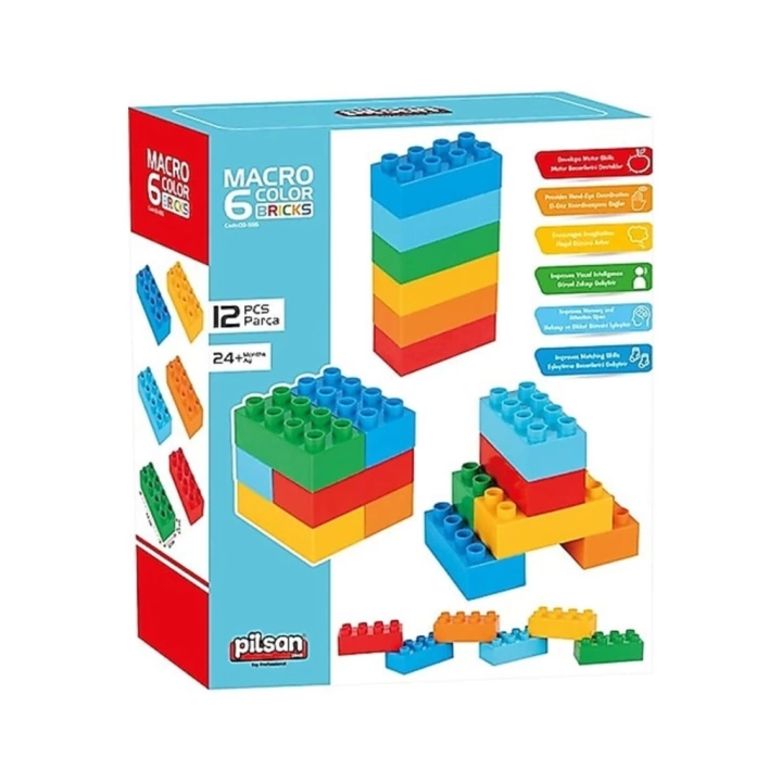 BFS  03 555 MAKRO 6 RENKLİ TUĞLA BLOKLAR