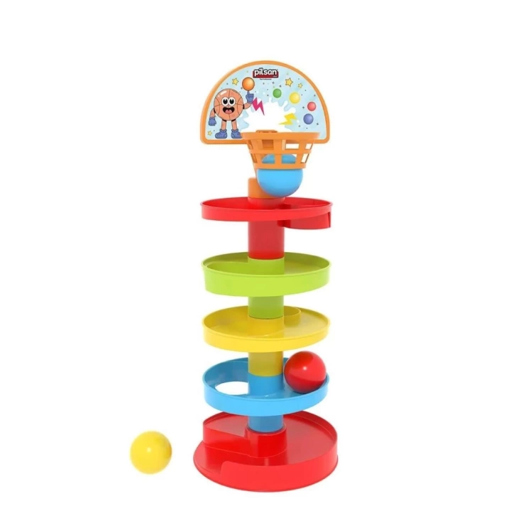 BFS   03 653 Basketli Çıngıraklı Top Oyunu -Pilsan Oyuncak