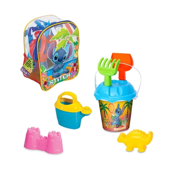 BFS   04063 Stitch Resimli Sırt Çantası Plaj Seti
