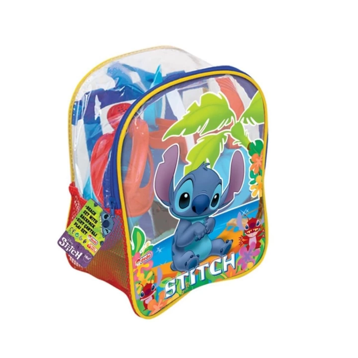 BFS   04063 Stitch Resimli Sırt Çantası Plaj Seti