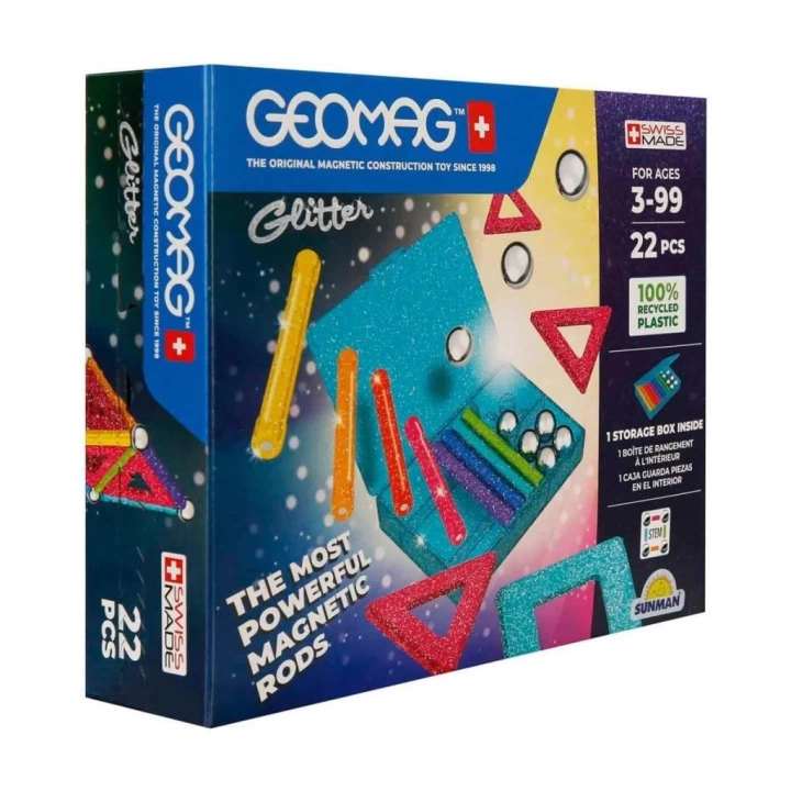 BFS   0534 Parıltı Manyetik Çubuklar 22 Parça