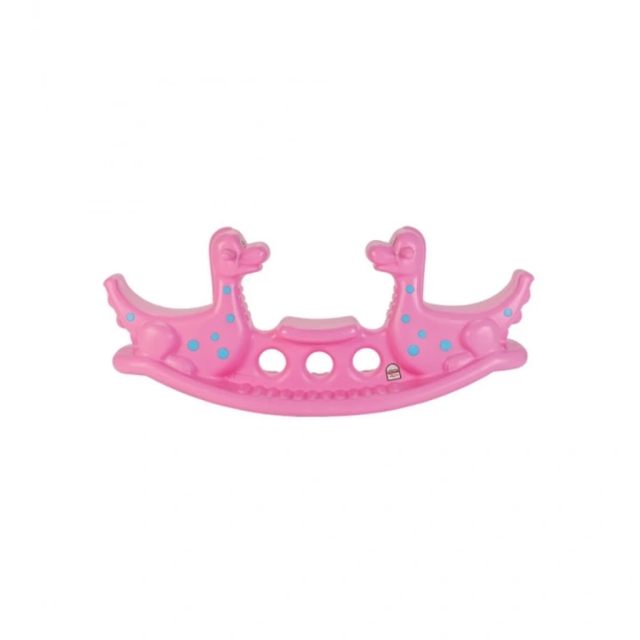 BFS  06 147P DİNO TAHTEREVALLİ BEBEK PEMBE
