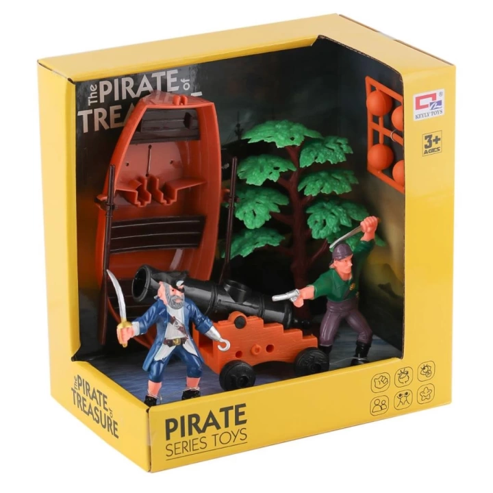 BFS   0807-27 Top Atan Kayıklı korsan Seti -Birliktoys