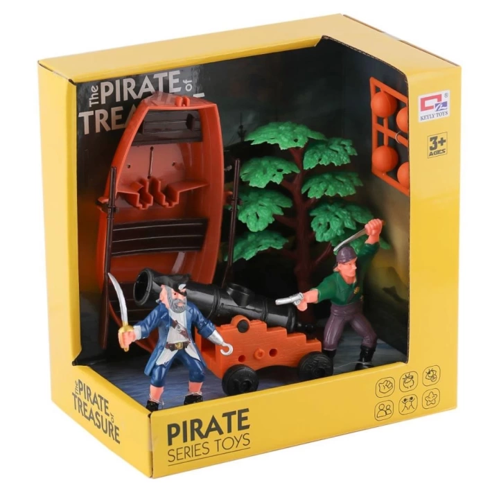 BFS   0807-27 Top Atan Kayıklı korsan Seti -Birliktoys