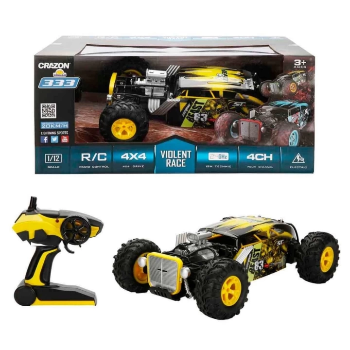 BFS   1:12 USB Şarjlı Uzaktan Kumandalı 4x4 Off Road Araba