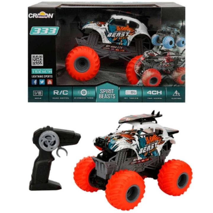 BFS   1:18 Uzaktan Kumandalı Spirit Beasts Beetle USB Şarjlı Araba 25 cm