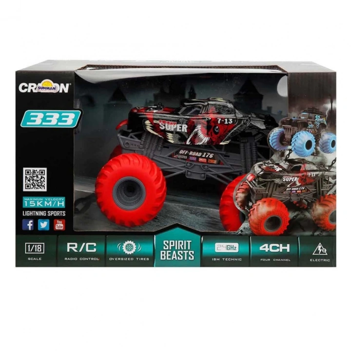 BFS   1:18 Uzaktan Kumandalı Spirit Beasts USB Şarjlı Araba 25 cm
