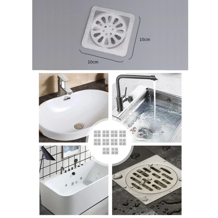 BFS  10lu Banyo ve Mıutfak Lavabo Koku Önleyici ve Haşere Böcek Önleyici Gider Filtresi