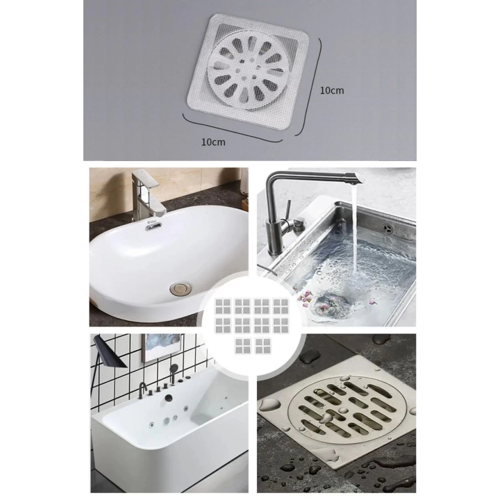 BFS  10lu Banyo ve Mıutfak Lavabo Koku Önleyici ve Haşere Böcek Önleyici Gider Filtresi