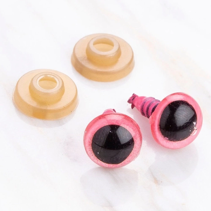 BFS  10 mm Pembe 5 Çift Amigurumi Göz