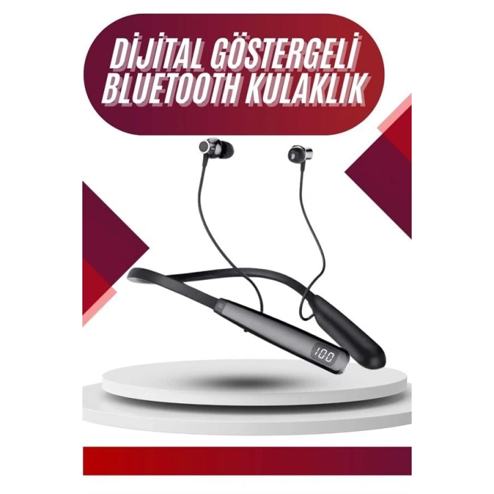 BFS 100 Saat Bluetooth Kulaklık Dijital Göstergeli ANC Özelliği Kablolu