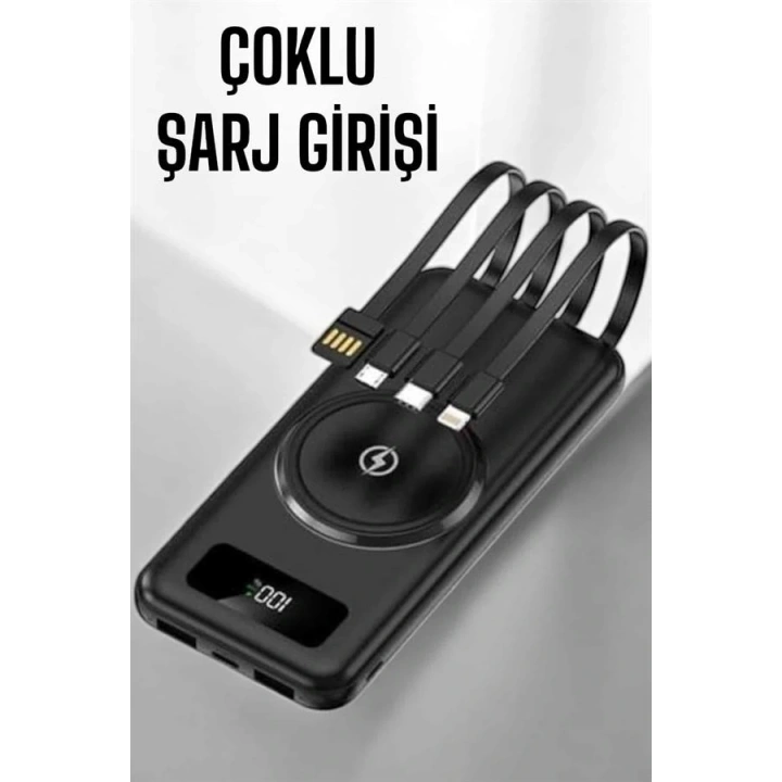 BFS 10.000 Mah Powerbank 4 Portlu Hızlı Şarj Dijital Göstergeli