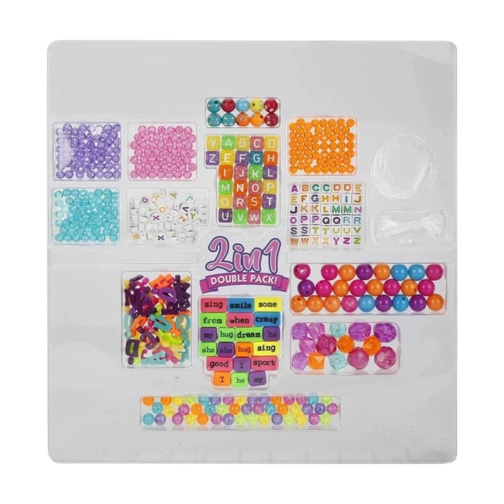 BFS   1011036  Harfli Boncuk Hobi Seti 2IN1 -Sunman