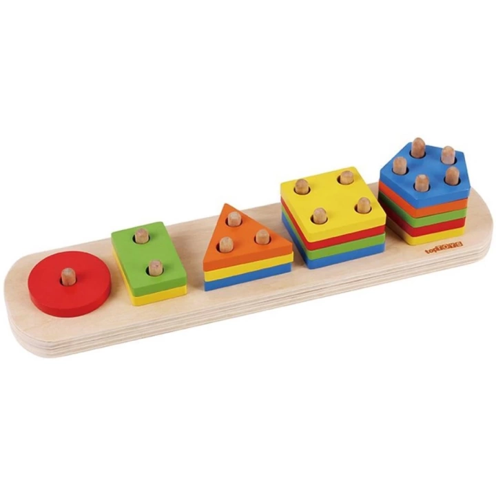 BFS   1013-SKC Chiva, Beşgenli Geometik Şekiller - Ahşap