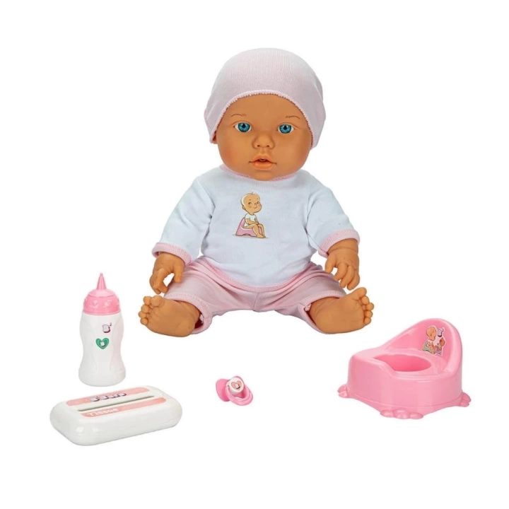 BFS   1030141 Sesli Bebelou Tuvalet Zamanı Bebek Seti 32 cm -Sunman