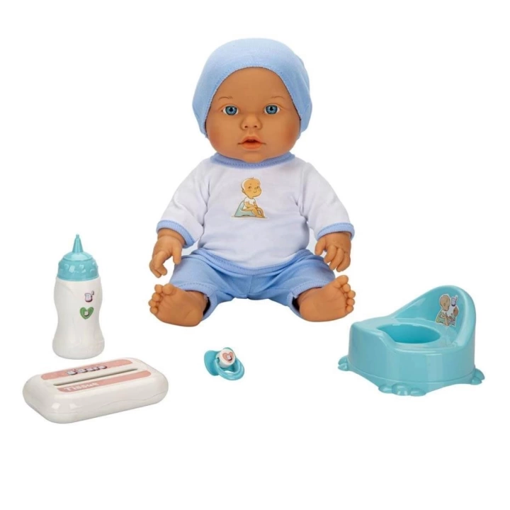 BFS   1030141 Sesli Bebelou Tuvalet Zamanı Bebek Seti 32 cm -Sunman