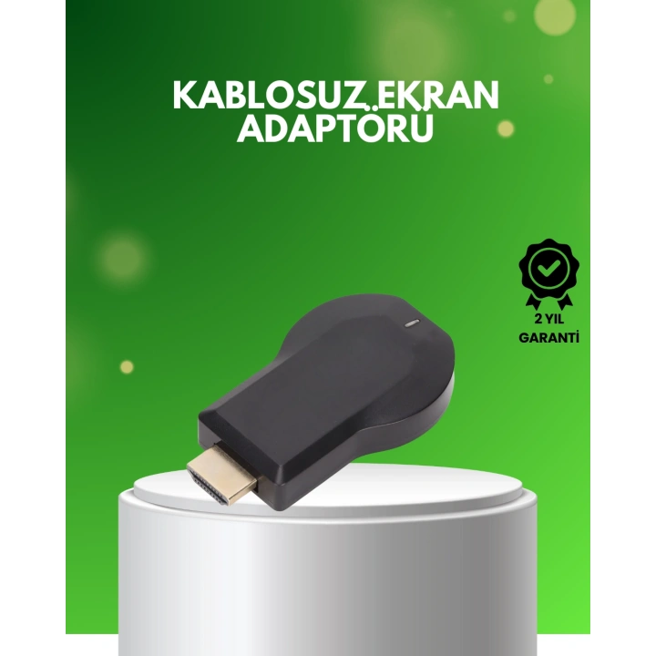 BFS 1080p Ultra HD Kablosuz Ekran Yansıtma Dongle – Miracast / AirPlay / DLNA