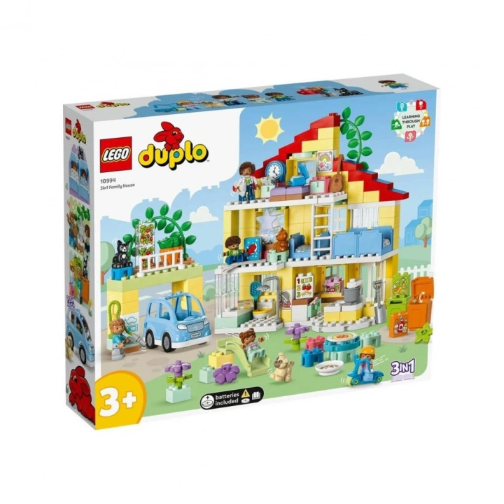 BFS 10994  ® Duplo® 3’ü 1 Arada Aile Evi 218 parça +3 yaş